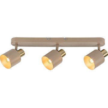 Rabalux - Candeeiro de tecto com 3 focos 3xE14/10W/230V bege