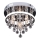Rabalux - Candeeiro de tecto em cristal, montagem superficial, LED/20W/230V + 3xE14/40W, Ø 30 cm