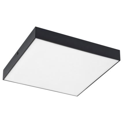 Rabalux - Candeeiro de Teto LED/18W/230V 3000-6000K IP44 preto 17,5x17,5 cm