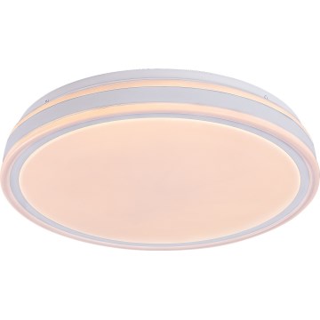Rabalux - Candeeiro de tecto LED dimerizável LED/23W/230V 3000-6500K diâmetro 38,5 cm branco + comando remoto