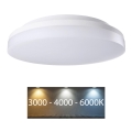 Rabalux - Candeeiro de tecto LED para casa de banho LED/24W/230V IP54 3000K/4000K/6000K Ø 28 cm