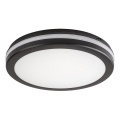 Rabalux - Candeeiro de tecto LED para casa de banho LED/28W/230V 3000/4000/6500K IP54 preto Ø 30 cm