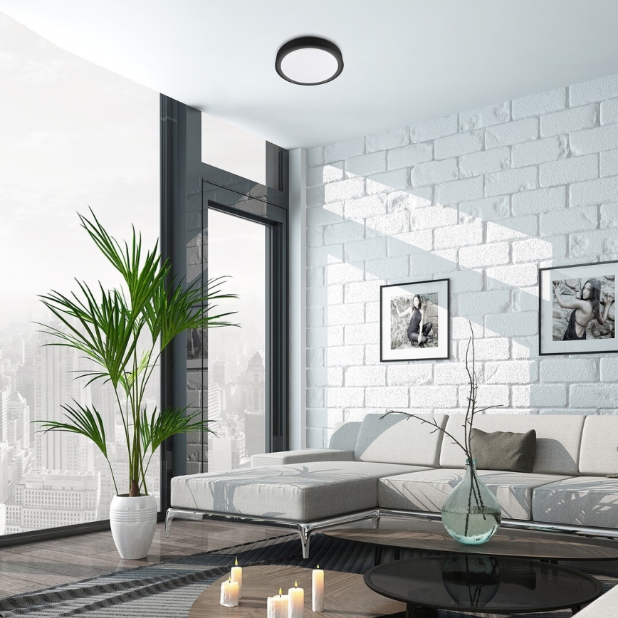 Rabalux - Candeeiro de tecto LED RGB regulável com sensor LED/28W/230V 2700-5000K Ø 36 cm + comando à distância