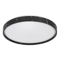 Rabalux - Candeeiro de teto LED regulável LED/24W/230V 3000-6500K Ø 38 cm preto + controlo remoto