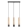 Rabalux - Candeeiro de teto suspenso com cabo 3xGU10/50W/230V faia