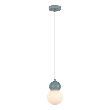 Rabalux - Candeeiro suspenso 1xG9/38W/230V azul