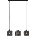 Rabalux - Candeeiro suspenso 3xE27/40W/230V preto