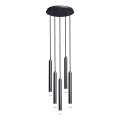 Rabalux - Candeeiro suspenso 5xG9/5W/230V preto