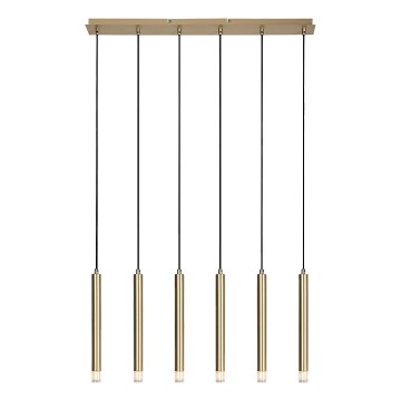 Rabalux - Candeeiro suspenso 6xG9/5W/230V dourado