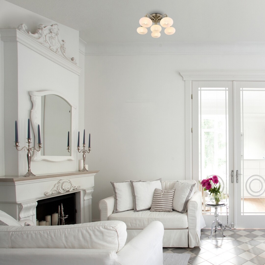 Rabalux - Candelabro montado à superfície 6xE14/40W/230V