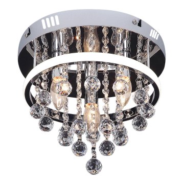 Rabalux  - Candelabro montado à superfície de cristal LED/20W/230V + 3xE14/40W