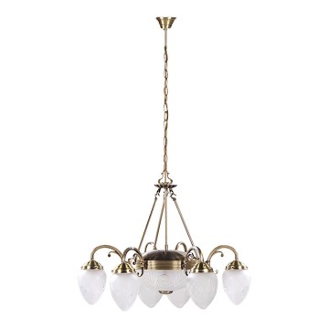 Rabalux - Candelabro numa corrente 6xE14/40W+2xE27/60W