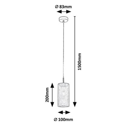 Rabalux - Candelabro suspenso 1xE14/25W/230V