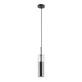 Rabalux - Candelabro suspenso 1xGU10/50W/230V transparente/preto