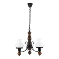 Rabalux - Candelabro suspenso 3xE27/60W/230V nogueira