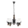 Rabalux - Candelabro suspenso 5xE27/60W/230V nogueira