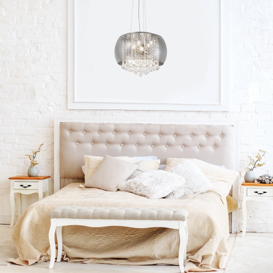 Rabalux - Candelabro suspenso de cristal 6xG9/40W/230V