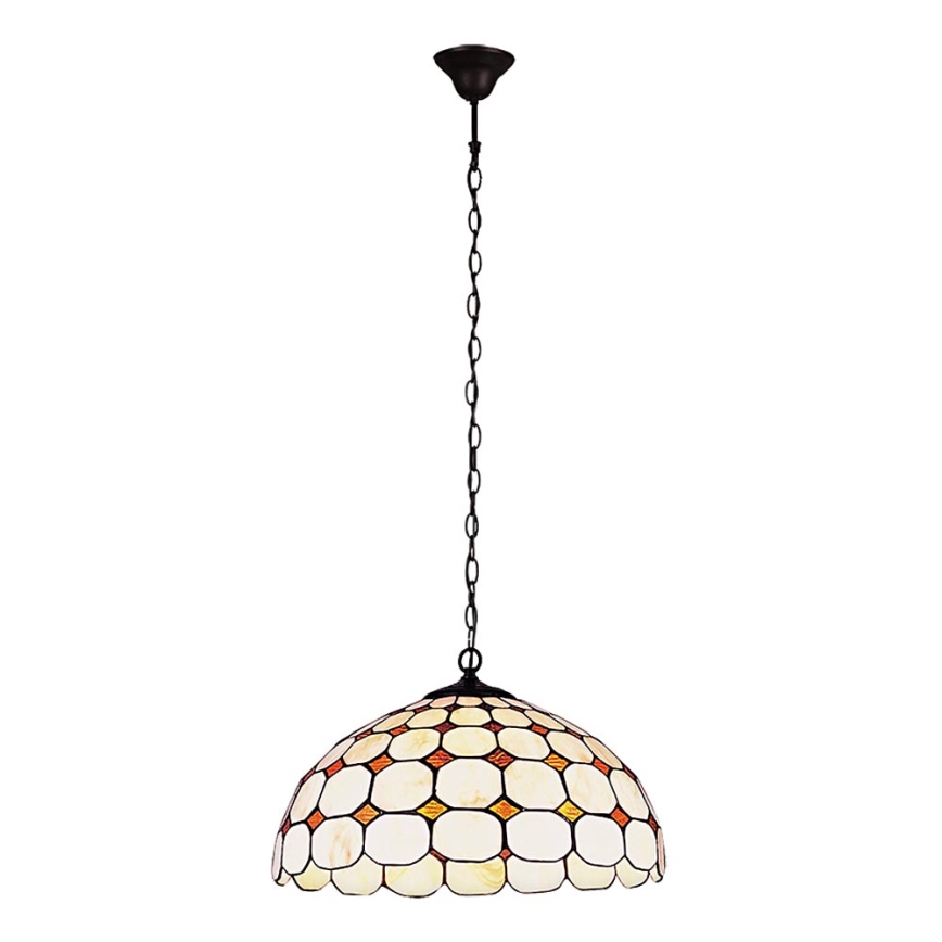 Rabalux - Candelabro suspenso de vitral Tiffany 2xE27/60W/230V