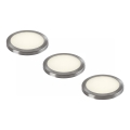 Rabalux - Conjunto de 3 lâmpadas LED reguláveis para armário, 1W/230V, 4000K