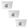 Rabalux - Conjunto de 3 luminárias de embutir para casa de banho LED/4W/230V IP44