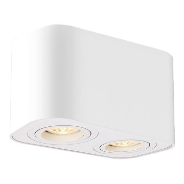 Rabalux - Foco 2xGU10/42W/230V branco