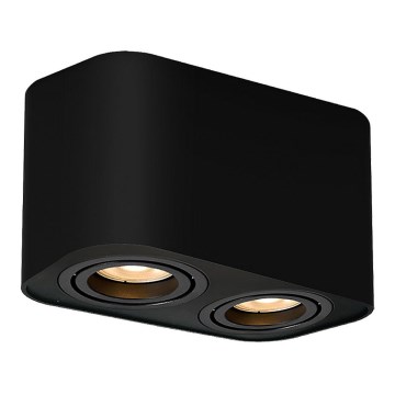 Rabalux - Foco 2xGU10/42W/230V preto