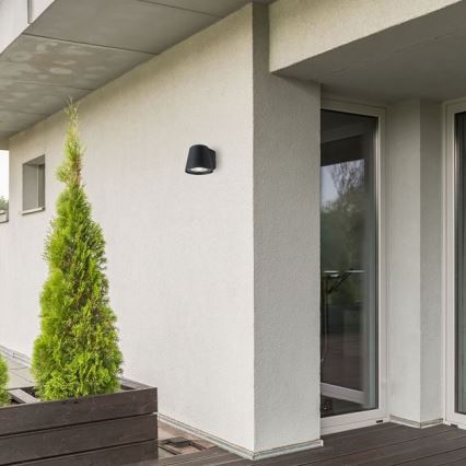 Rabalux - Iluminação de parede exterior 1xGU10/35W/230V IP54 preta