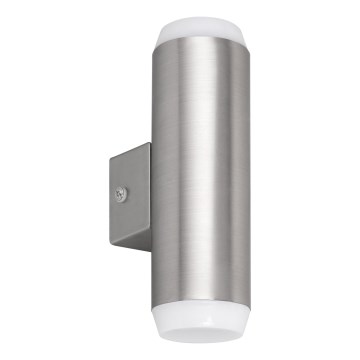 Rabalux - Iluminação de parede exterior LED 2xLED/4W/230V saténový cromado mate IP44