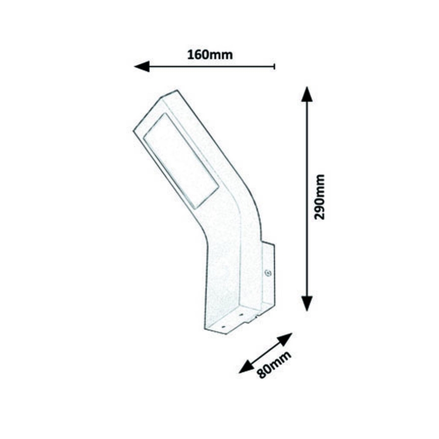 Rabalux - Iluminação de parede exterior LED LED/9W/230V IP44