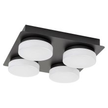 Rabalux - Iluminação de teto de casa de banho LED 4xLED/5,2W/230V IP44 preto