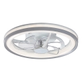 Rabalux - Iluminação de teto LED com regulação e ventoinha LED/40W/230V 3000/4000/6000K Wi-Fi + comando