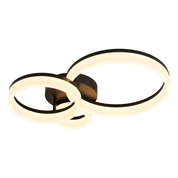 Rabalux - Iluminação de teto LED LED/24W/230V 3000/4000/6500K preto 38x51 cm