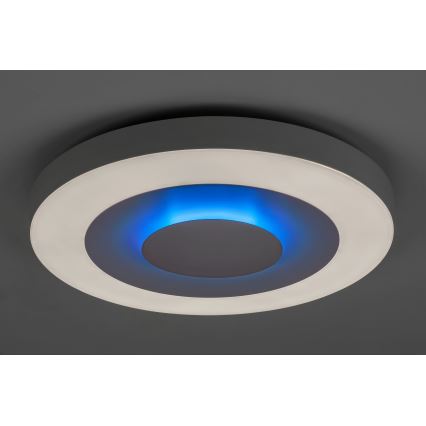 Rabalux - Iluminação de teto LED RGB com regulação LED/40W/230V 3000-6000K diâmetro 50 cm + comando