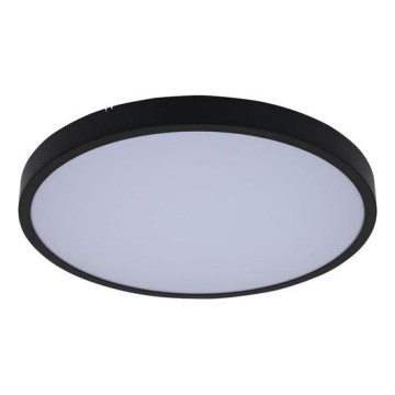 Rabalux - Iluminação de teto para casa de banho LED com regulação LED/24W/230V 3000-6000K IP44 diâmetro 35,5 cm preto + comando