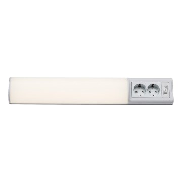 Rabalux - Iluminação para armário de cozinha LED com 2 tomadas LED/10W/230V 4000K 50 cm branco