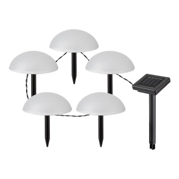 Rabalux - Iluminação solar LED 5xLED/0,2W/1,2V IP44 600 mAh