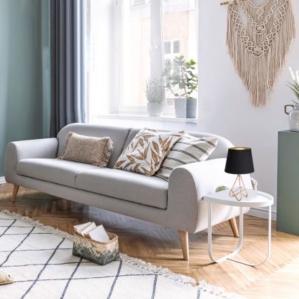 Rabalux - Lâmpada de mesa 1xE14/40W/230V preta/dourada