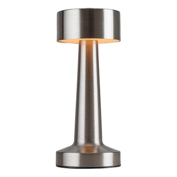 Rabalux - Lâmpada de mesa recarregável LED com toque LED/2,7W/5V 1200mAh 3000/4000/6000K cromo fosco