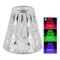 Rabalux - Lâmpada de mesa recarregável LED RGB regulável LED/2W/5V/3xAAA 3000K