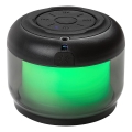 Rabalux - Lâmpada de mesa RGB com altifalante RGB/3W/3,7V 500mAh