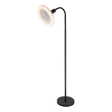 Rabalux - Lâmpada de pé LED regulável com ventoinha Ø 30 cm 1xE27/16W/230V 3000-6500K + comando à distância