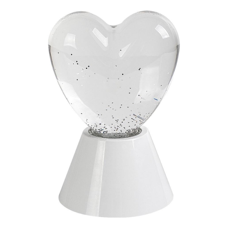 Rabalux - Lâmpada decorativa LED RGB em forma de coração LED/0,8W/3xAA