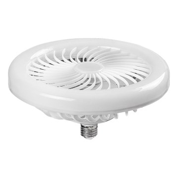 Rabalux - Lâmpada LED dimerizável com ventoinha SMD E27/16W/230V 3000-6500K + controlo remoto