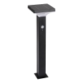 Rabalux - Lâmpada Solar LED com sensor LED/4W/3,7V IP44 preta 2200 mAh