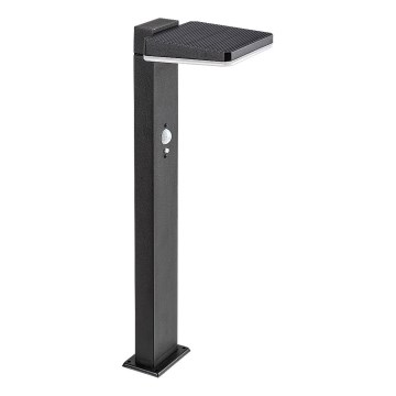 Rabalux - Lâmpada solar LED regulável para exterior com sensor, 4,4 W / 3,7 V, IP54, antracite, 2200 mAh