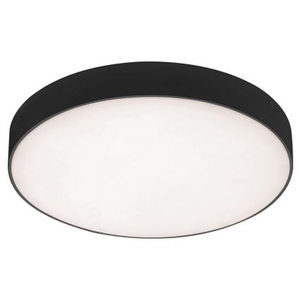 Rabalux - Plafon LED para casa de banho, 24W/230V, 2800K/4000K/6000K, IP44, preto, Ø 30 cm