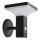 Rabalux - Luminária de parede solar LED com sensor LED/4W/230V IP44 preta 2200 mAh