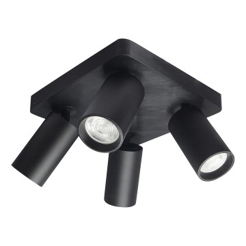 Rabalux - Luminária de teto com 4xGU10/7W/230V preta