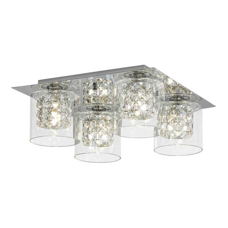 Rabalux - Luminária de teto em cristal 4xG9/40W/230V 37x37 cm