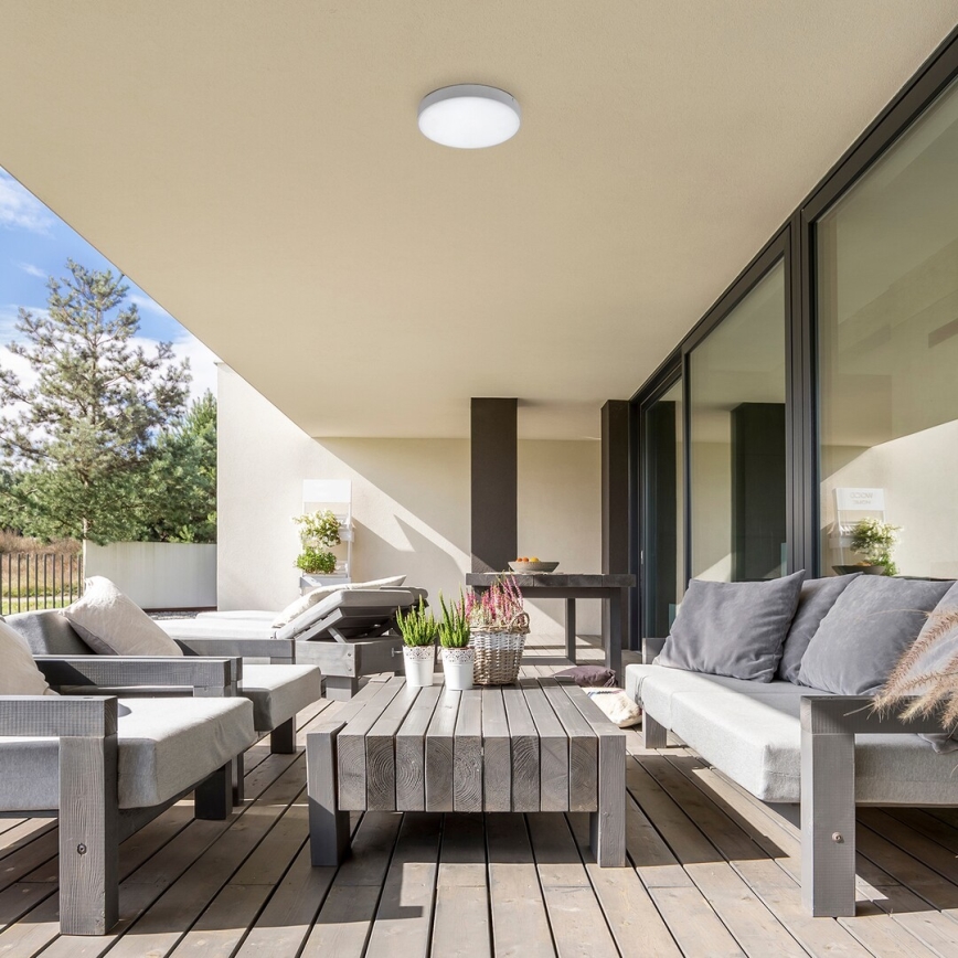 Rabalux - Candeeiro de tecto LED/24W/230V 2800-6000K IP44 branco diâmetro 30 cm